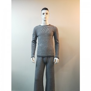 SWEATER RLMS0061F MIT GRAUEM CREW-AUSSCHNITT