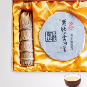 06 zweitausend serie großen satz tee hunan anhua schwarzer tee gesundheits tee