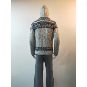 SWEATERCOAT RLMS0078F MIT GRAUEM DRUCK