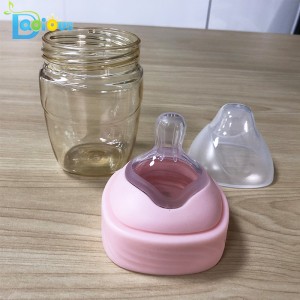 OEM-Service Weithals-Babyflasche Robuste PPSU-Babyflaschen-Silikon-Saugflasche für Babys