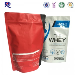 Bedruckte und laminierte Standbeutel für Molkenpulver und andere Nährstoffpulver