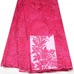 Heißes Verkaufsbrautkleid 3d stickte Spitzegewebe für Frauen