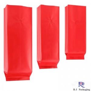 Großhandel Side Gusset Valved Matte oder Gloss Aluminiumfolie Kaffeebeutel 250g 500g 1000g