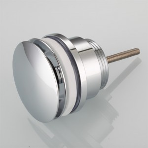 Öffentlicher Chrom -Überlauf -Abflussabfälle in der Spüle