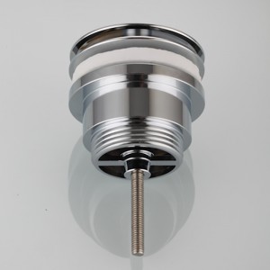 Öffentlicher Chrom -Überlauf -Abflussabfälle in der Spüle