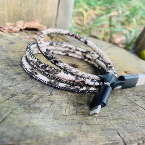 Zebra /Tiermuster pu Datenkabel