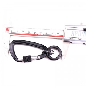 Outdoor Haken Klettern Camping Hauptschloss Karabiner Multifunktions Bergsteigen Haken Bergsteigen Schnalle Outdoor Quick Catch Quick Fall Ausrüstung Sicherheitsschloss, um Tiere durch Seil mit Haken Luftfahrt Aluminium-Legierung zu fü...
