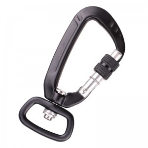 Outdoor Haken Klettern Camping Hauptschloss Karabiner Multifunktions Mutter Bergsteigen Haken Bergsteigen Schnalle Outdoor Quick Catch Quick Fall Ausrüstung Sicherheitsschloss Sondierungsloch D-Form Schraube Hund Clips Luftfahrt Alumini...