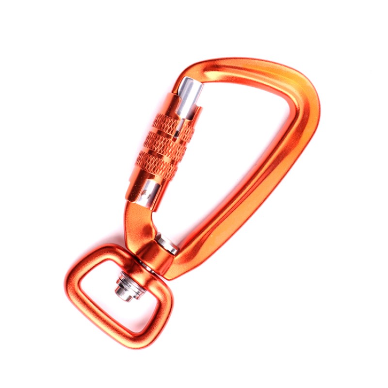 Outdoor Haken Klettern Camping Hauptschloss Zwei Schloss Karabiner Multifunktionsmutter Karabiner Outdoor Quick Catch Quick Fall Ausrüstung Sicherheitsschloss Sondierungsloch D-Typ Drahtschloss Hauptschloss Luftfahrt Aluminiumlegierung