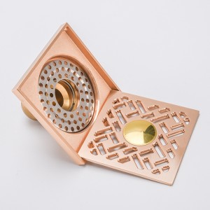 Seitlicher quadratischer Duschablauf