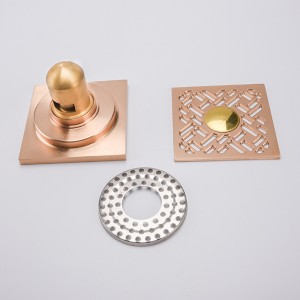 Seitlicher quadratischer Duschablauf