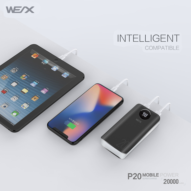 WEX P20 Power Bank Ausgabe, A + Klasse Batteriekern, leicht zu transportieren während der Reise und Geschäftsreise