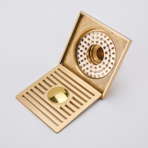 Versteckter Duschbodenablauf mit automatischer Schließung