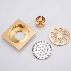 Nickelbronze automatische Siphonbodenablauffalle