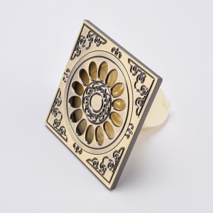 Dekorative Duschablaufabdeckungen aus Messing-PVC-Bodenfilter