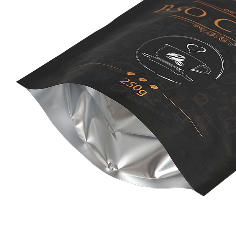 Kundenspezifische Logo-Kaffeebeutel wiederverwendbare Standbeutel mit Reißverschluss Verpackungsbeutel für Kaffee