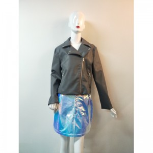 PURE COLLECTION SCHWARZ PU BLKER JACKET RLWPJ0013N