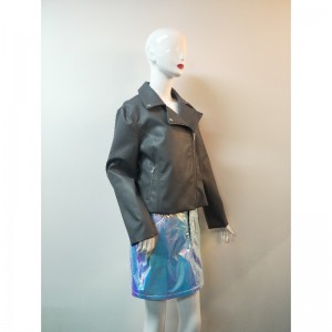 PURE COLLECTION SCHWARZ PU BLKER JACKET RLWPJ0013N