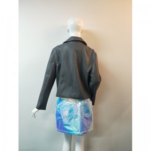 PURE COLLECTION SCHWARZ PU BLKER JACKET RLWPJ0013N