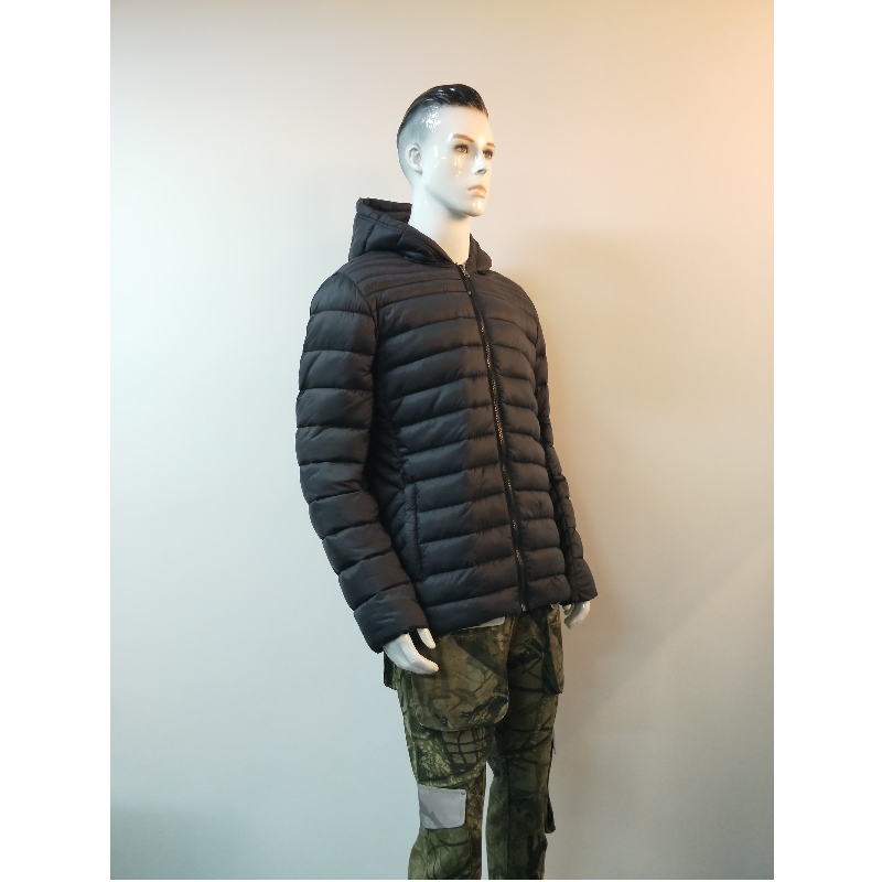 NAVY HOODED PUFFER JACKET RLMPC0010