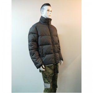 SCHWARZE GESTEPPTE PUFFERJACKE RLMPC0016N