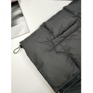 SCHWARZE GESTEPPTE PUFFERJACKE RLMPC0016N