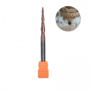 Tapered Ball Radio Schaftfräser 1/4 \