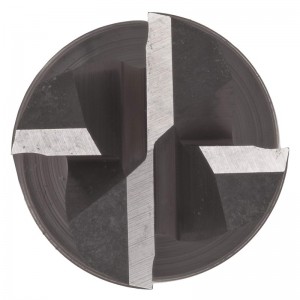 Hartmetall-Mikro-Vierkantfräser, unbeschichtetes (blankes) Finish, 30-Grad-Spirale, 4 Nuten, 1,5 \