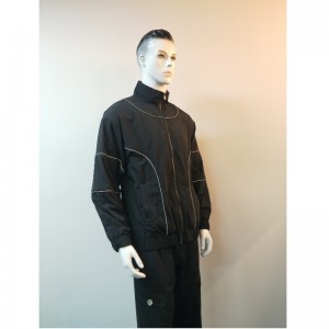 SCHWARZE WINDBREAK-JACKE FÜR HERREN RLMJ0003