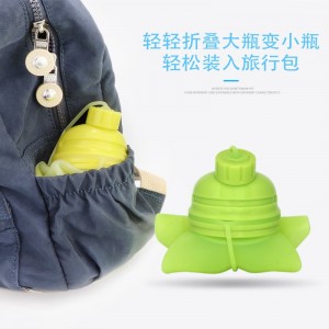 Portable kreative Kieselgel Wasser Tasse Lebensmittelqualität Falten Outdoor-Sportarten Persönlichkeit Wasserflasche Fitness portable Sport Wasser Tasse ausgeführt