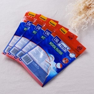 Benutzerdefinierte heißsiegel aluminiumfolie gesichtsmaske verpackungsbeutel / kosmetische maske verpackungsbeutel / zahnseide tasche