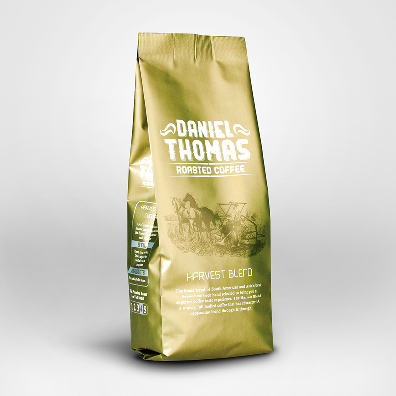 Kundenspezifisches Farbdruck-Aluminiumfolie gezeichnetes lamelliertes materielles Lebensmittel, das grünen Tee-Kaffeebeutel verpackt