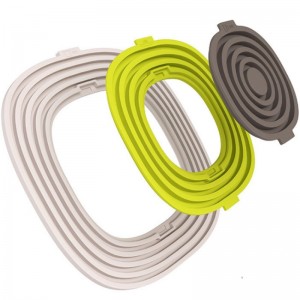 Dreiteiliges Set aus Silikon-Isolierkissen