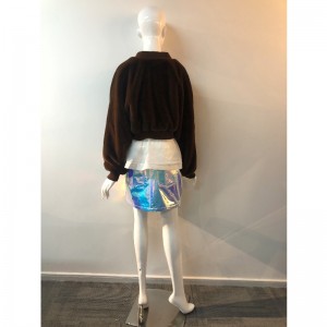 DAMEN KURZPELZMANTEL BRAUN RLWF0001