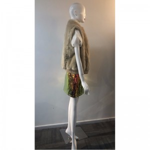 DAMENCREME PELZ GILET RLWF0002