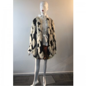 ZEBRA PRINT FUR COAT RLWF0003 VON LADIES