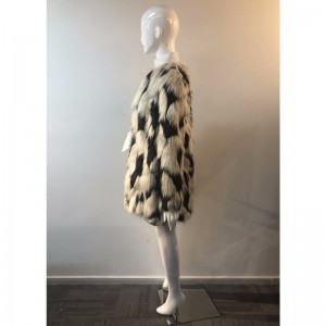 ZEBRA PRINT FUR COAT RLWF0003 VON LADIES