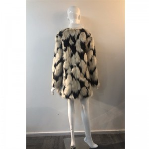 ZEBRA PRINT FUR COAT RLWF0003 VON LADIES
