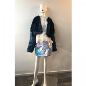 DAMEN MARINE KURZER PELZMANTEL RLWF0005