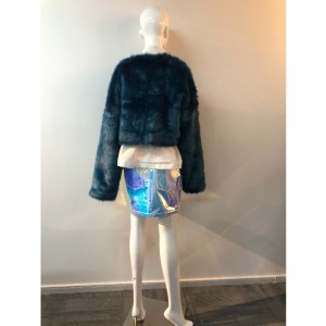 DAMEN MARINE KURZER PELZMANTEL RLWF0005