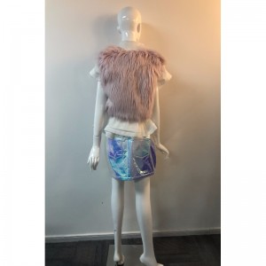 DAMEN ROSA KURZ PELZ GILET RLWF0014