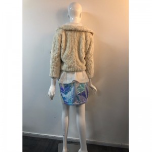 JACKE RLWF0016 BEIGE KURZ PELZ DER DAMEN