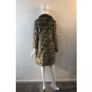 DAMEN LEOPARD PRINT PELZMANTEL RLWF0028