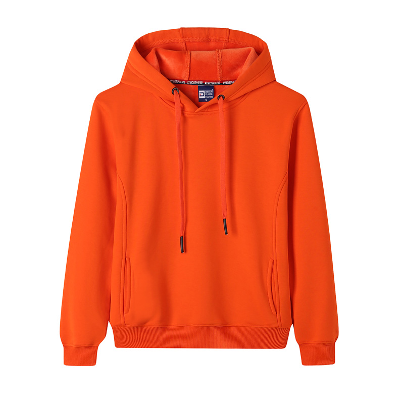 # 8015-Uni Color Fleece Kapuzensweatshirt