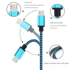 Nylon geflochtenes Datenkabel