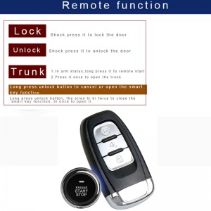 PKE Keyless Entry RFID Auto Lock \u0026 Unlock im Auto Alarm Starter