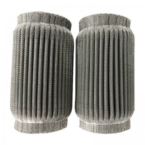 50 Mikron Edelstahl Plissee Wasserfilterkerze