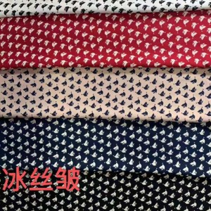 Gesponnener Chiffon- Kleidpunkt druckte Kleidungsgewebegroßverkauf