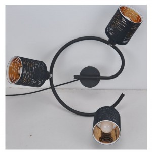 Punktlicht-3LT mit lasergeschnittenem Stoffschirm