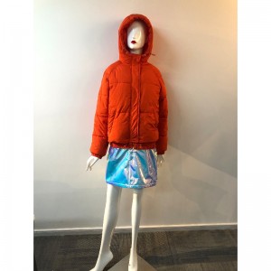 DAMEN PUFFER MANTEL IN ORANGE RLWPC0058